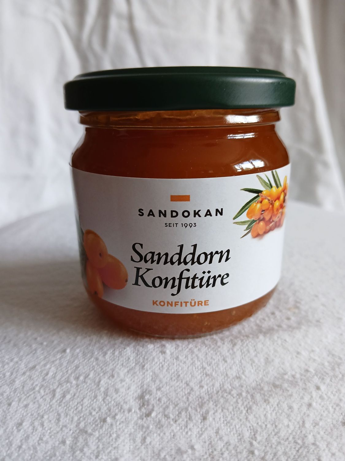 Sanddornkonfitüre 225 gr. Sanddornkonfitüre 225 gr.