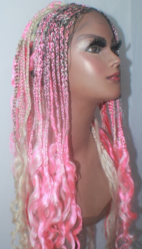 PINKESH MESH BRAIDED LACE WIG
