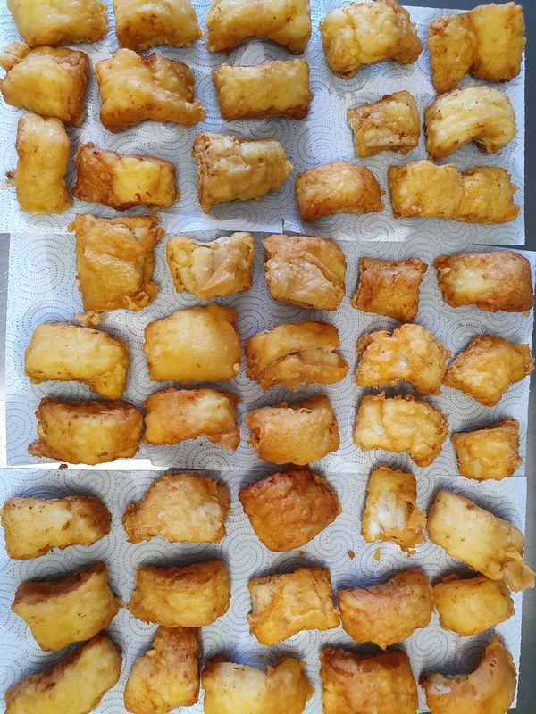 Merluzzo fritto/ Polpettone ripieno / arrotolato di pollo o tacchino