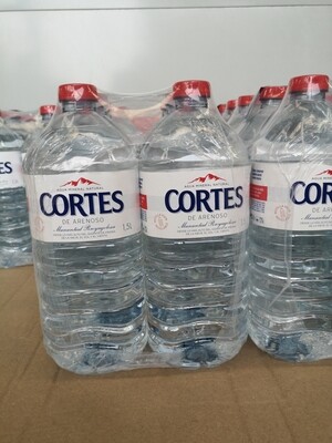 Pack aigua CORTES 6x1.5L