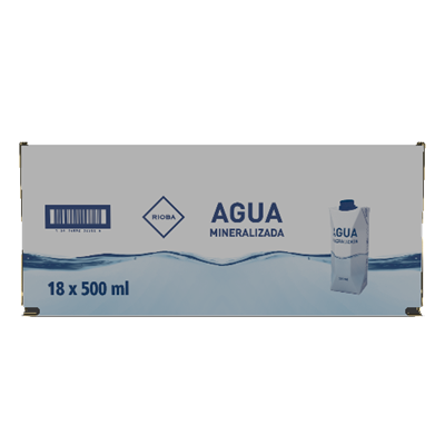 Aigua envàs brik Rioba 18x500ml