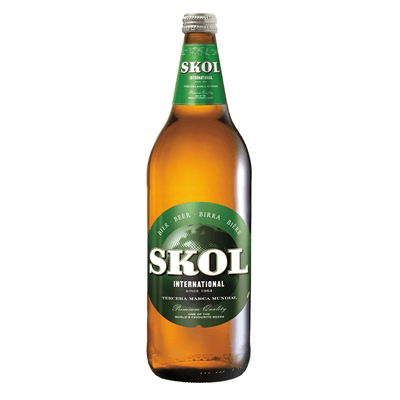 SKOL cerveza danesa botella 1L