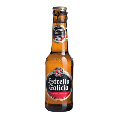 ESTRELLA GALICIA cerveza 6 mini botella 20cl