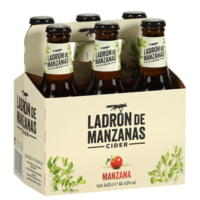 Ladrón de manzanas cider manzana 6 bot 25cl