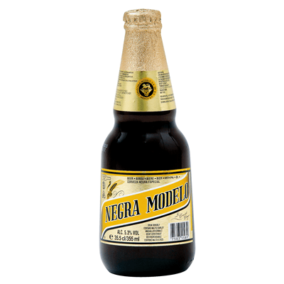 MODELO cerveza mexicana negra botella 33cl x6
