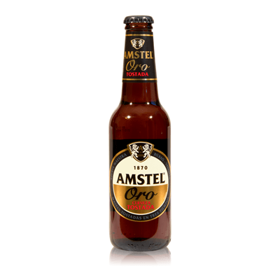 AMSTEL oro botella cerveza 25cl x6