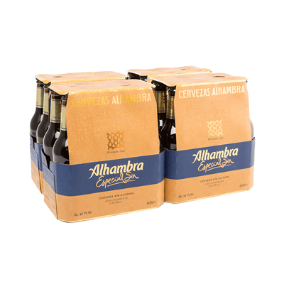 ALHAMBRA cerveza sin alcohol especial botella 25cl x 24