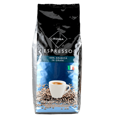 Café en grano 100% arábica RIOBA bolsa 3 Kg