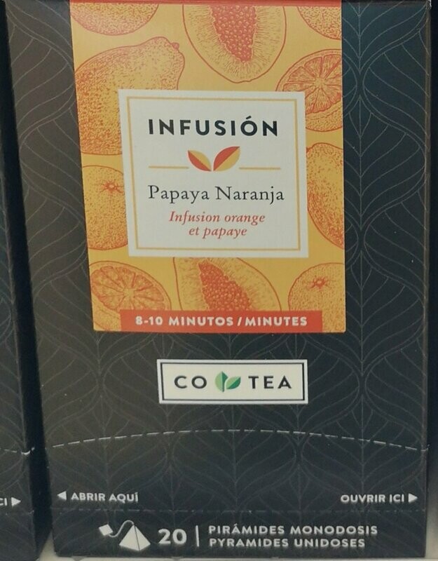 Infusión papaya naranja 20 monodosis
