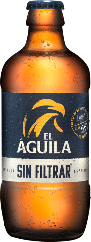 Cerveza EL ÁGUILA sin filtrar bot 33cl