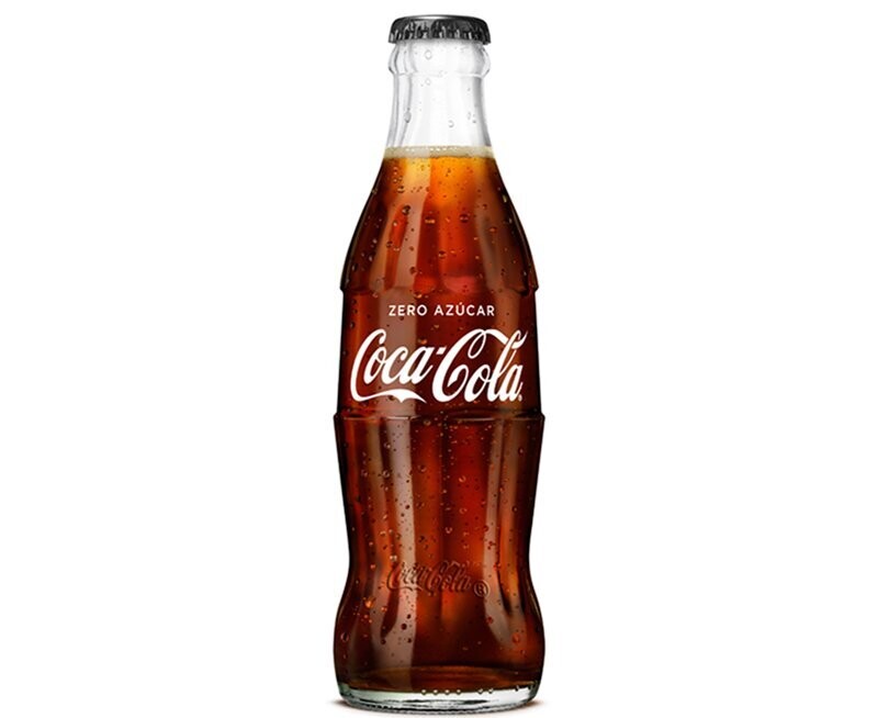 pack 4 COCA COLA ZERO azúcar vidrio 200 ml
