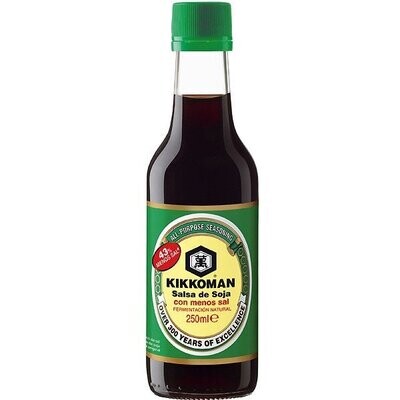 Salsa soja KIKKOMAN 43% menos de sal 250ml