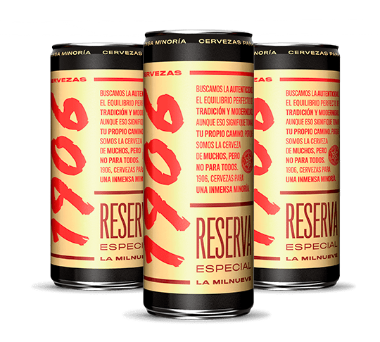 Cerveza extra 1906 reserva lata 33 cl