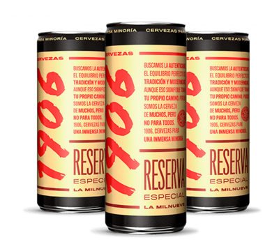 Cerveza extra 1906 reserva lata 33 cl