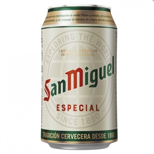 cerveza SAN MIGUEL especial lata 33 cl