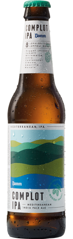 Pack 6 x 33 cl Cerveza COMPLOT IPA DAMM Mediterránea.