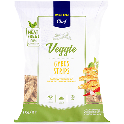 Veggie gyros strips Metro Chef 1 kg