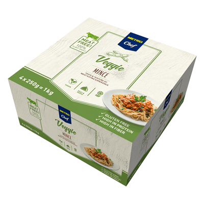 Caja 4 x 250 g carne picada veggie Metro chef
