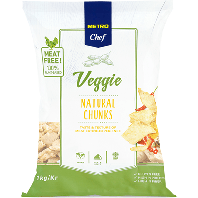 Veggie Natural Chunks Metro Chef 1 kg