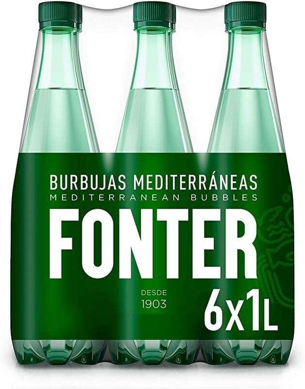 Agua con gas FONTER pack 6 x 1 L