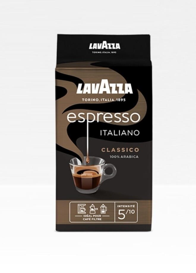 Café molido LAVAZZA espresso 250 g