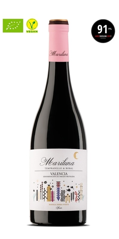 Mariluna vino tempranillo y bobal 75 cl