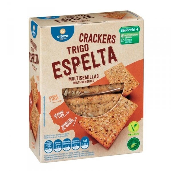 Crackers de trigo espelta multisemillas 240 g ALTEZA