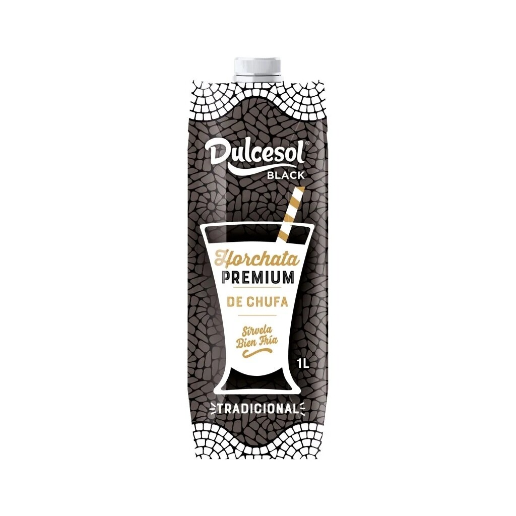 Horchata de chufa premium 1L DULCESOL BLACK
