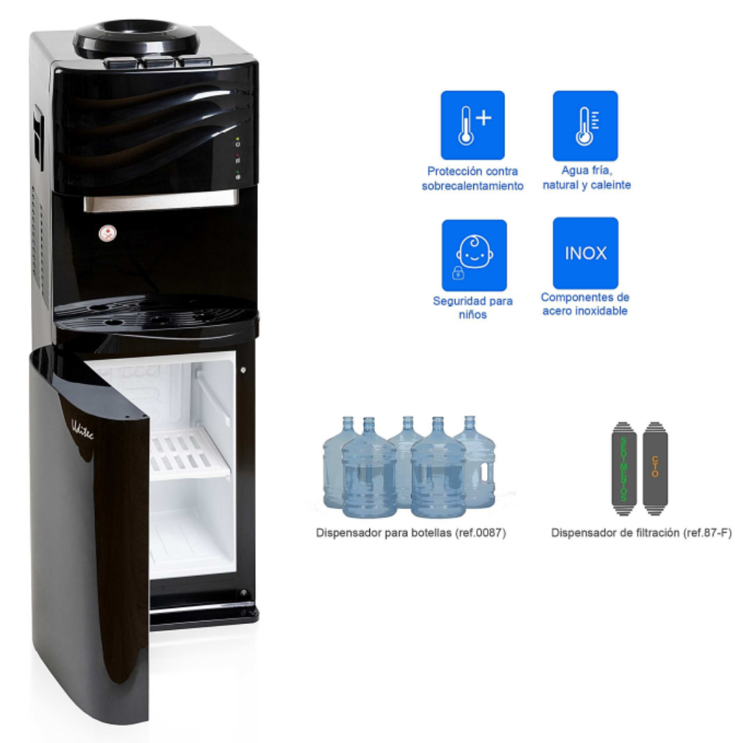 Dispensador water cooler nevera DAKOTA negra