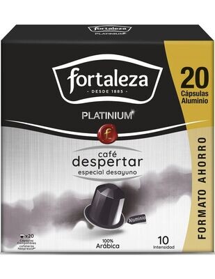 Café Despertar 20 cápsulas Fortaleza Platinium compatibles con Nespresso