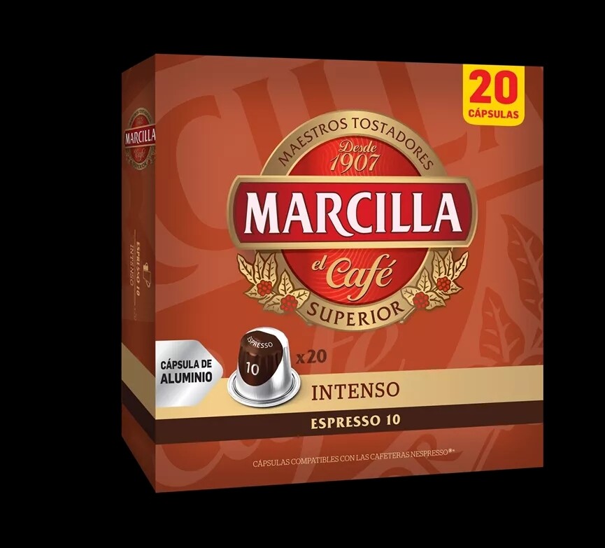 Marcilla intenso café cápsulas 20 ud para Nespresso