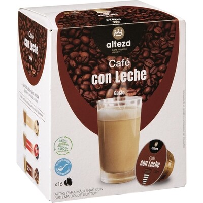 Café con leche16 cápsulas Alteza