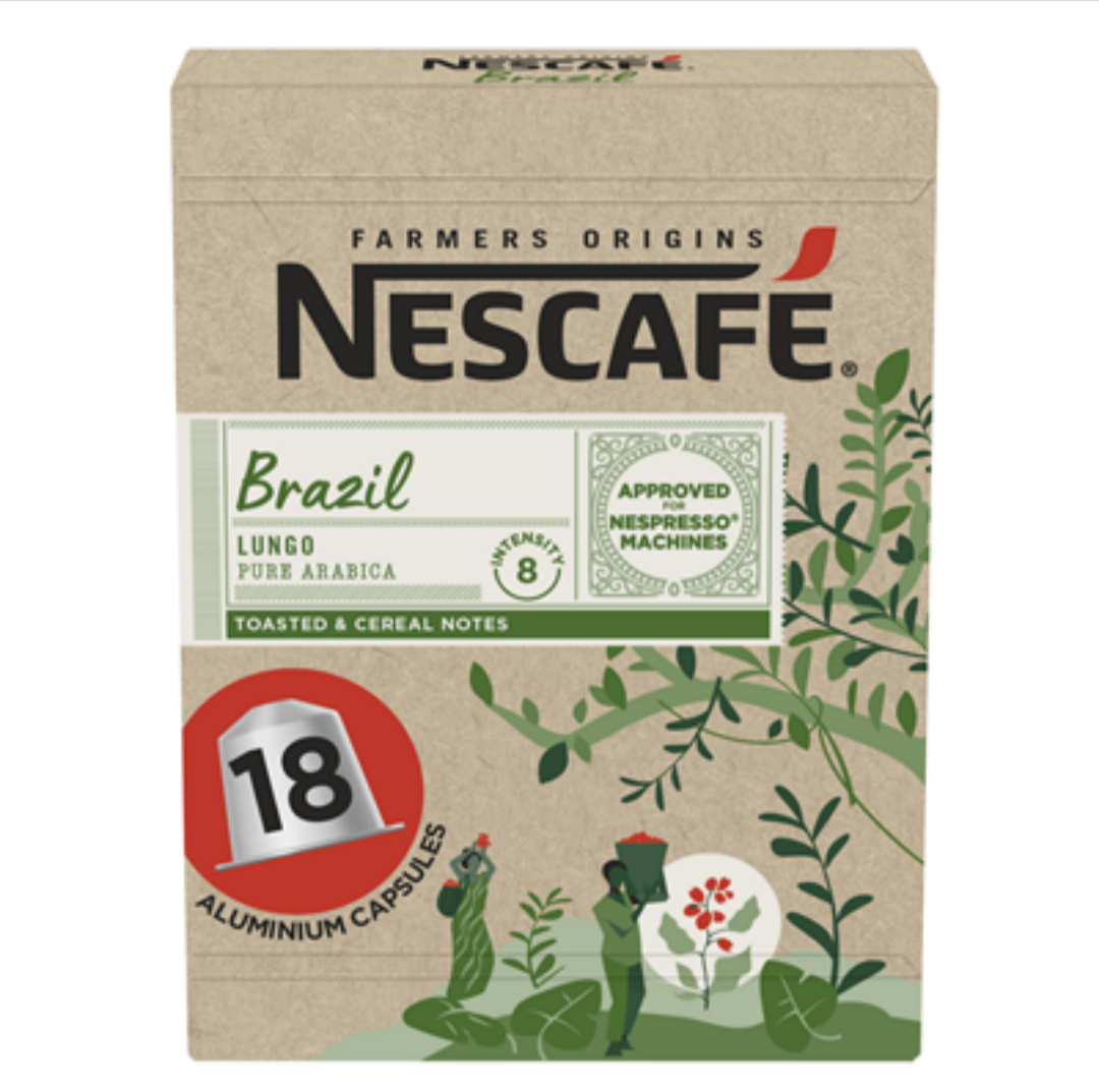 Nescafé farmers origins café Brazil 18 cápsulas 