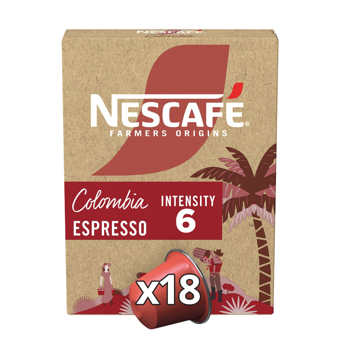 Nescafé farmers origins café Colombia 18 cápsulas