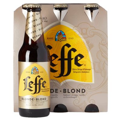 LEFFE Blonde cerveza Belga 6 botellas x 33 cl