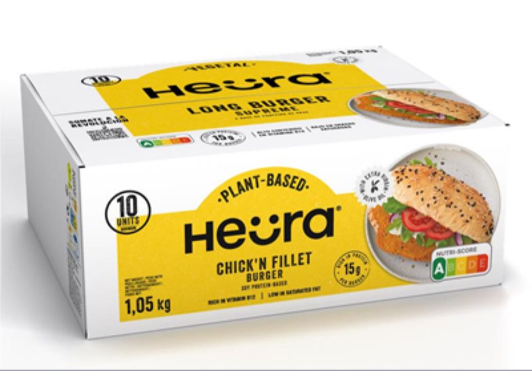 Heura Long burger supreme sabor pollo 10 ud Heura Long burger supreme sabor pollo 10 ud