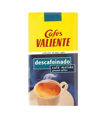 Cafés Valiente molido descafeinado 250 g Cafés Valiente molido descafeinado 250 g