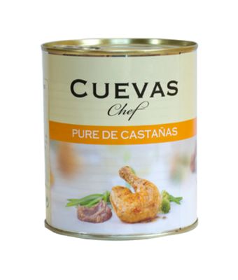 Puré de castaña CUEVAS chef lata 850 g
