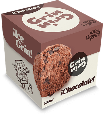 Helado vegano GRIN GRIN chocolate 500 ml