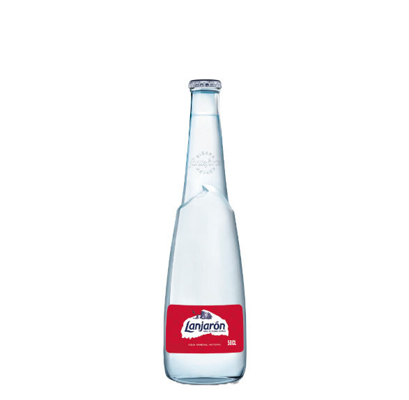 Caja 20 botellas de vidrio 50cl agua Lanjarón