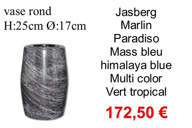 Vase rond hors frais d&#39;emballages et livraison 12,50 € par commande