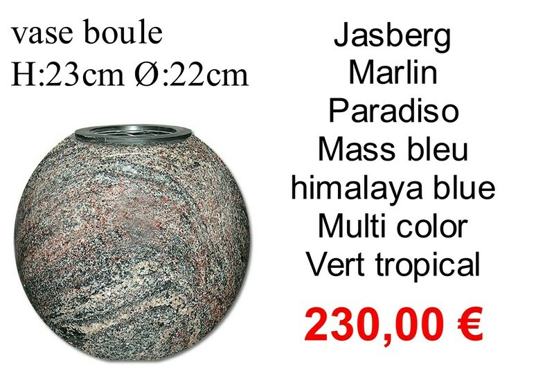 Vase boule hors frais d&#39;emballages et livraison 12,50 € par commande