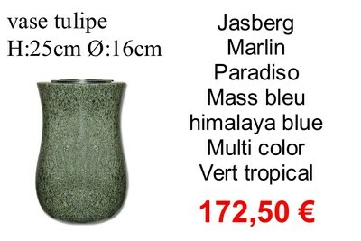 vase tulipe hors frais d'emballages et livraison 12,50 € par commande