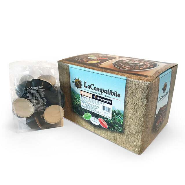 café au lait noisettes 16 capsules