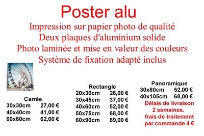 Poster alu à partir de 30.00 €