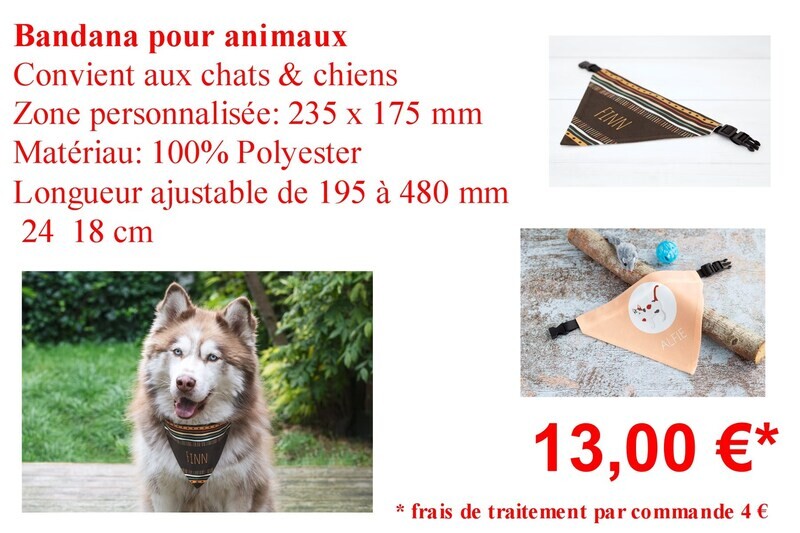 Bandana pour animaux