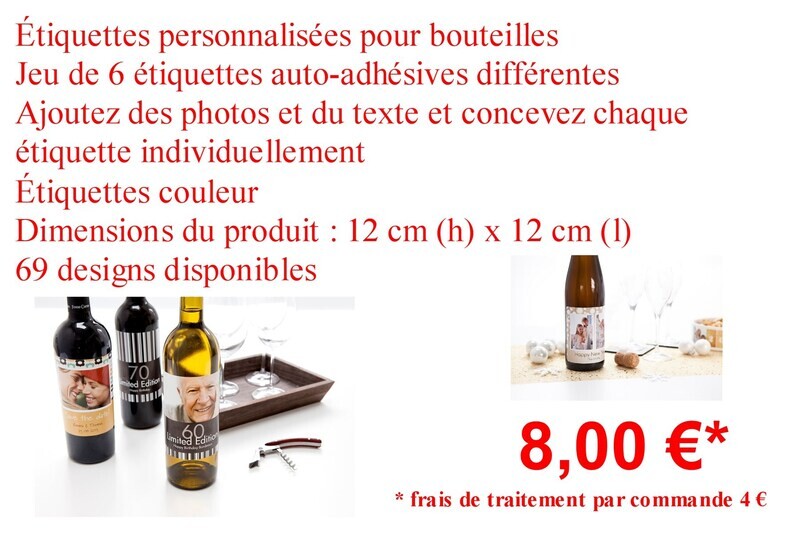 Etiquettes bouteilles