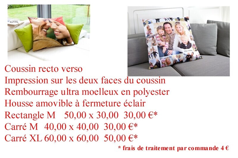 Coussin recto verso à partir de 34,00 €