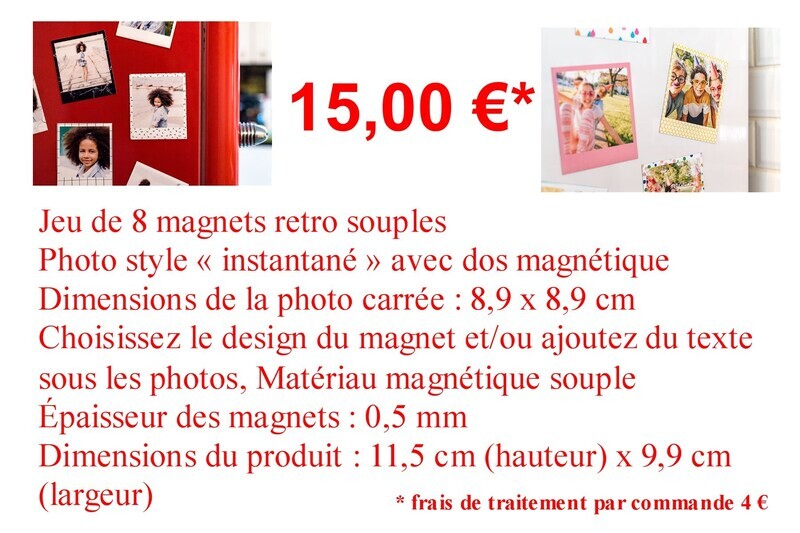 Magnets rétro souple