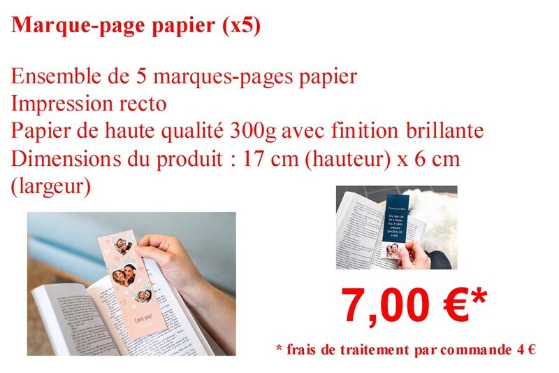 Marque pages cartonné